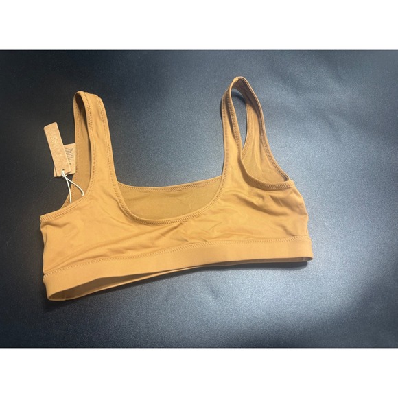 SKIMS NEW Recycled‎ Swim Bikini Tank Top in Almond Size Small - Picture 2 of 5